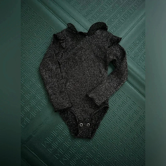 Zara baby onesie size 6-9 months sparkly  black!​ - Picture 5 of 9